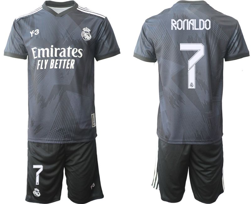 Men 2022-2023 Club Real Madrid Cuarta Camiseta Y3 de black #7 Soccer Jerseys